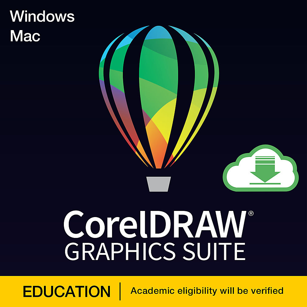 CorelDraw Graphics Suite 365 Academic Annual Subscription (Download)