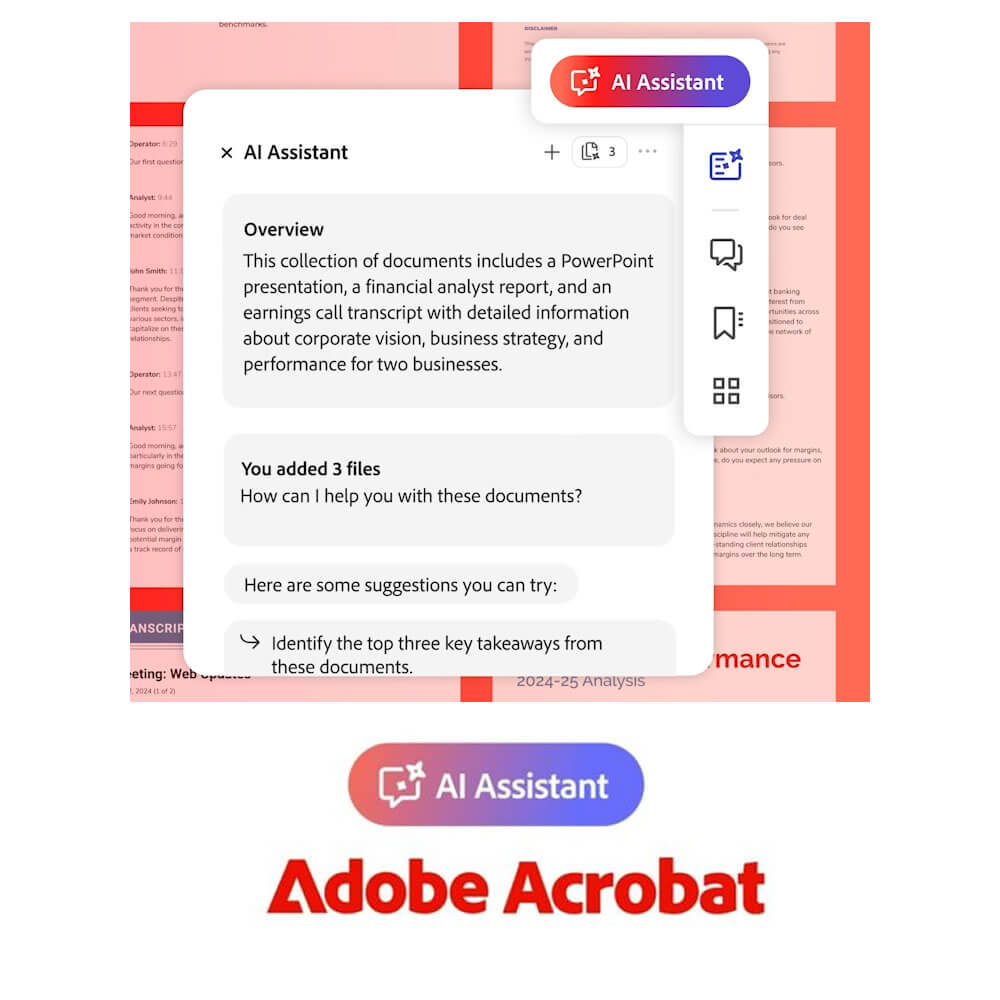 Adobe AI Assistant for Adobe Acrobat for Education