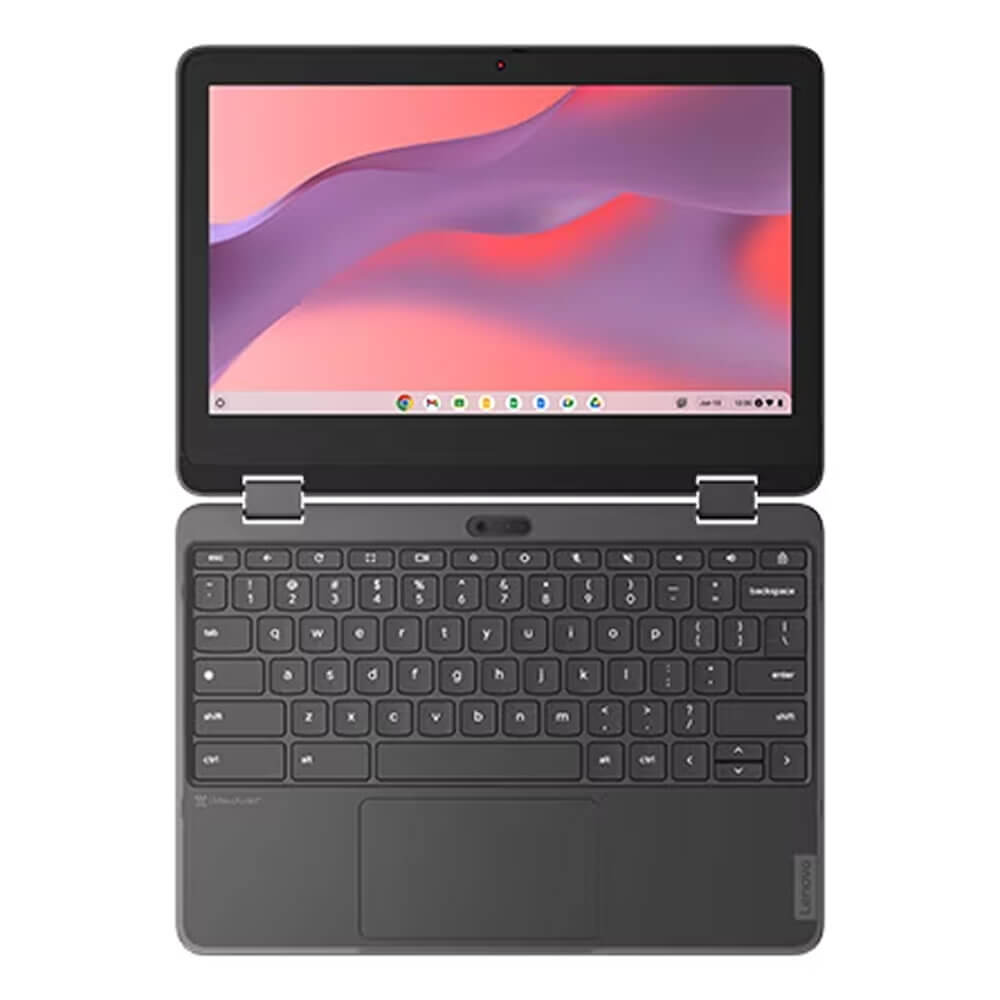 Lenovo 300e Yoga Chromebook Gen4 - 11.6" Touchscreen Convertible Display - MediaTek Kompanio 520 - 4GB RAM - 32GB Flash Memory - Gray - 82W20003US