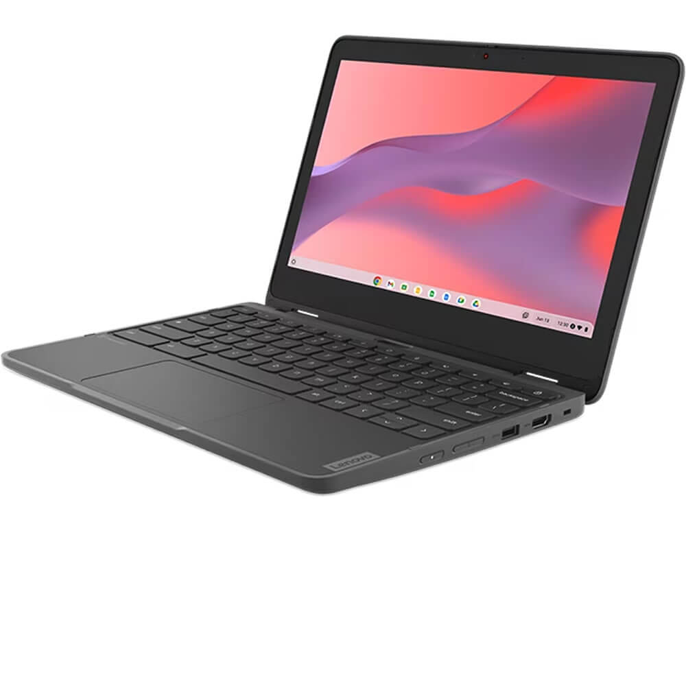 Lenovo 300e Yoga Chromebook Gen4 - 11.6" Touchscreen Convertible Display - MediaTek Kompanio 520 - 8GB RAM - 64GB Flash Memory - Integrated Pen - Gray - 82W20004US