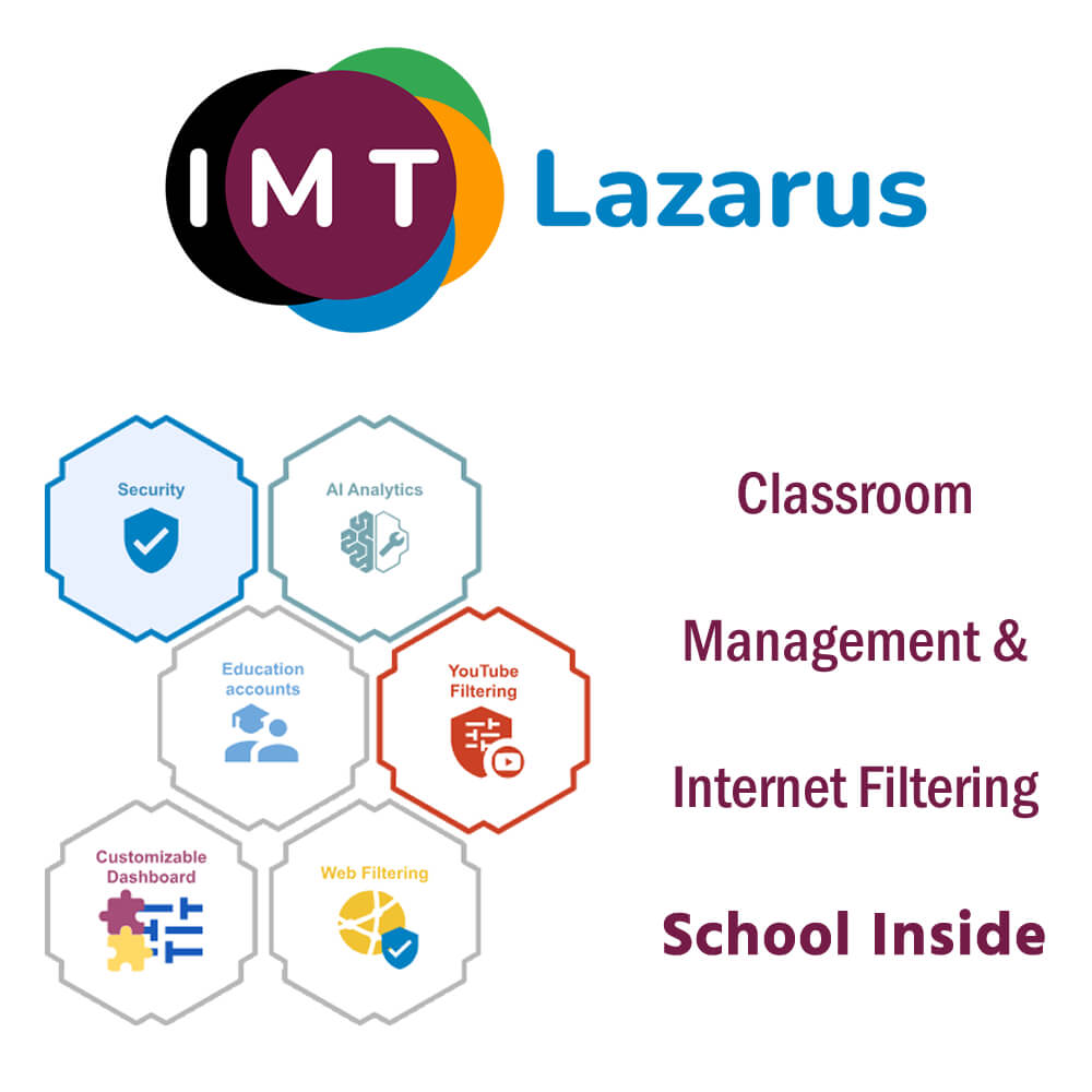 IMTLazarus Classroom Management & Internet Filtering School Inside 1-Year Subscription License