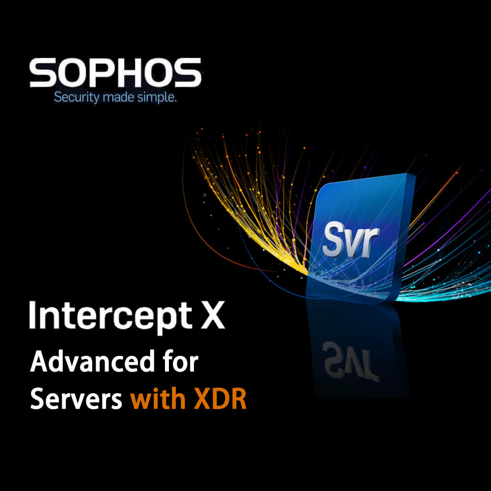 Sophos Central Intercept X Advanced for Servers with XDR 1-Year Subscription License