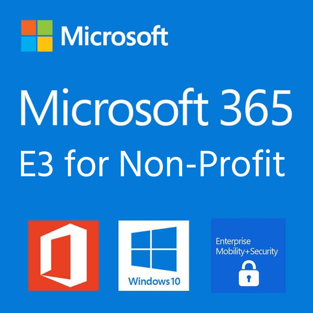 Microsoft 365 E3 Annual Subscription License (Non-Profit)