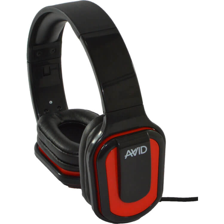 Avid AE-66 RED Stereo Headphones with Inline Mic (24-Pack with Case)