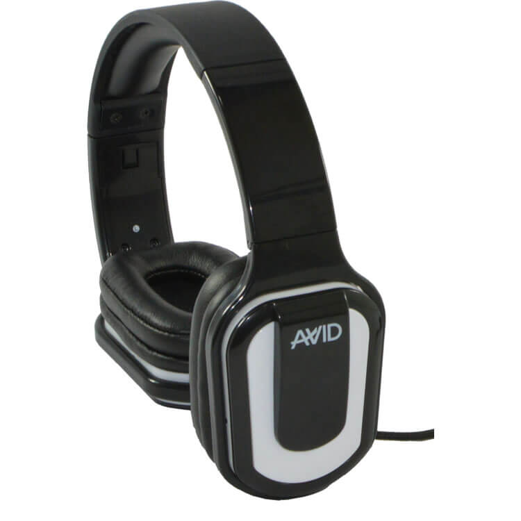 Avid AE-66 WHITE Stereo Headphones with Inline Mic (24-Pack with Case)