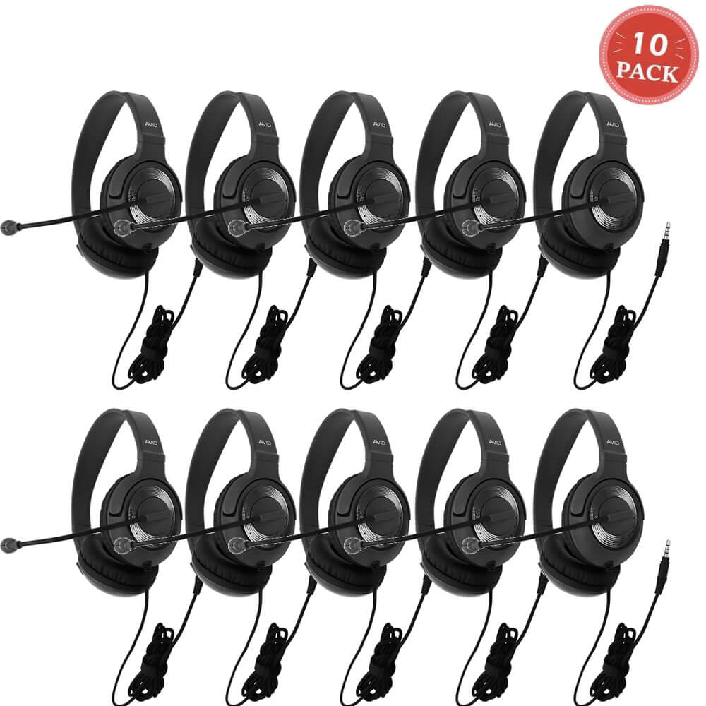 Avid AE-55 Headphone with Microphone and TRRS Plug Black/Silver (10-Pack)