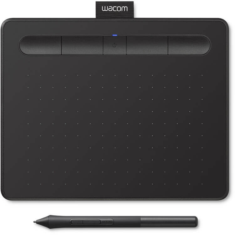Wacom Intuos Creative Pen Tablet Small Black Bluetooth CTL4100WLK0