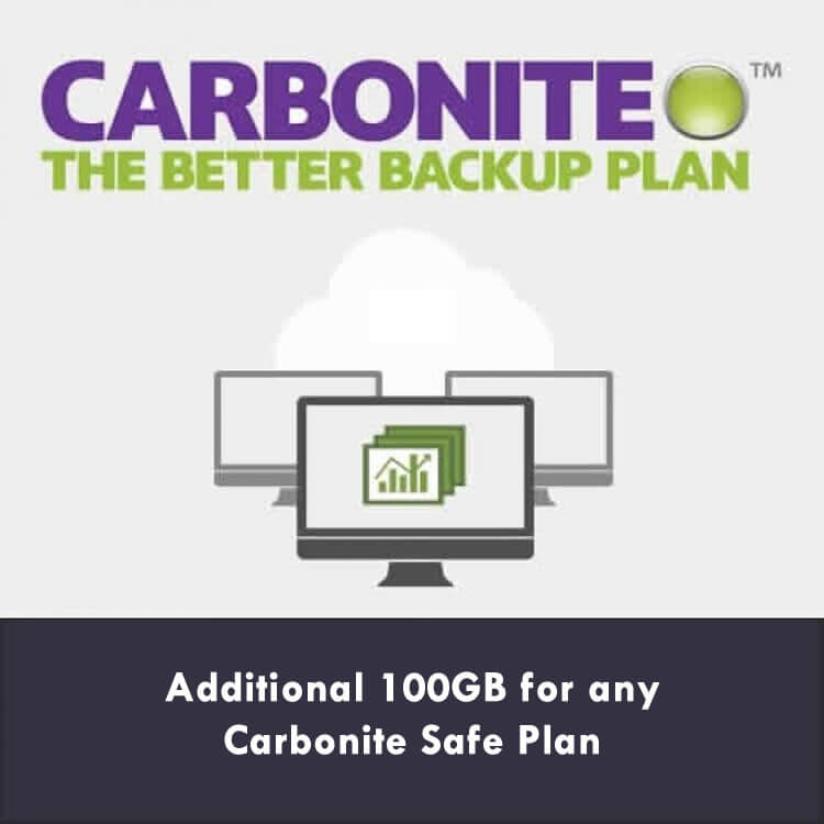 Additional 100GB for any Carbonite Safe Plan