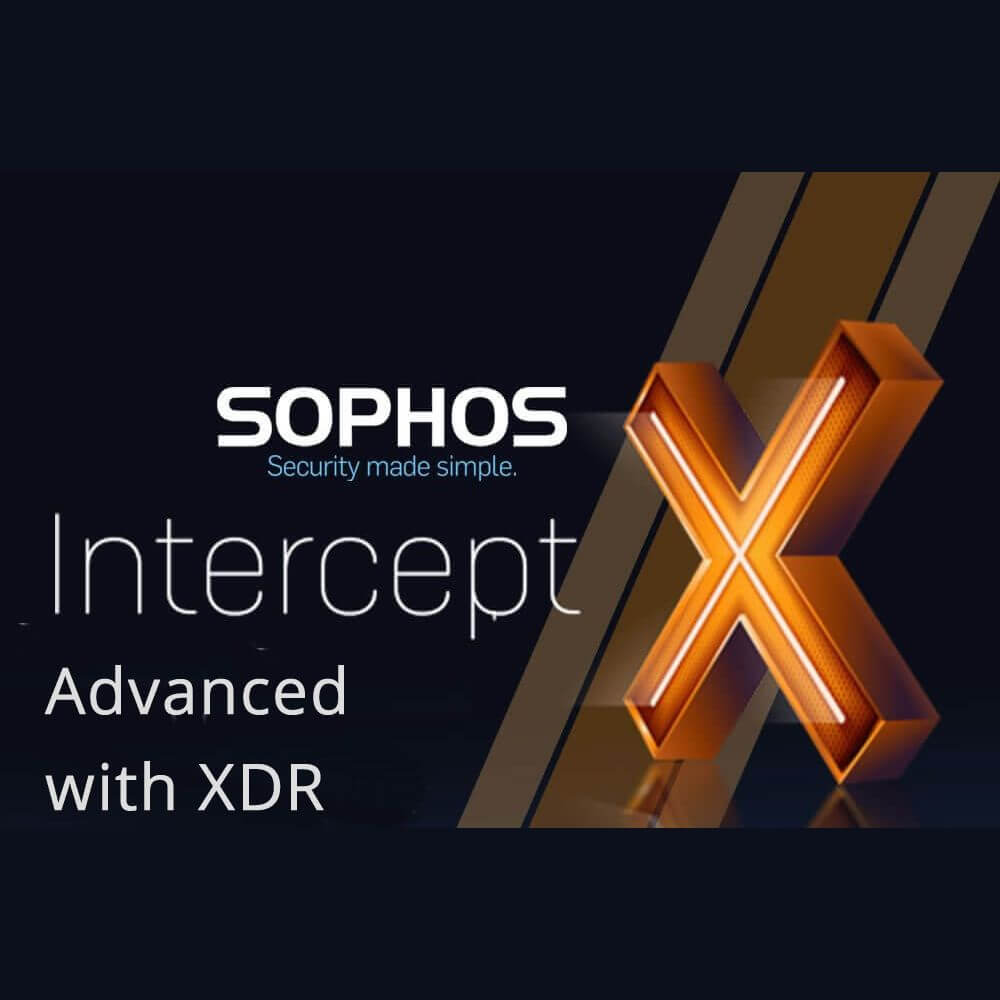 Sophos Intercept X Endpoint Protection Advanced with XDR 1-Year Subscription License for Government and Non-Profit