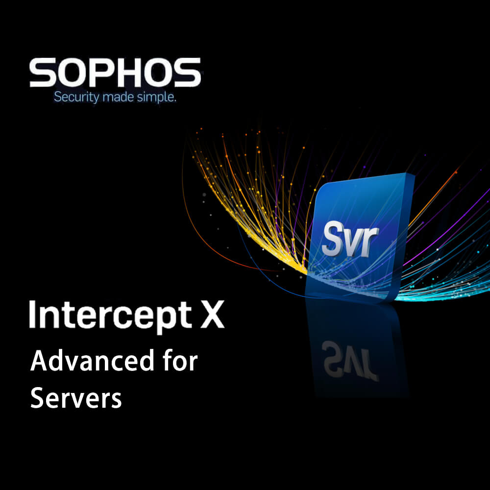 Sophos Central Intercept X Advanced for Servers 1-Year Subscription License for Government and Non-Profit