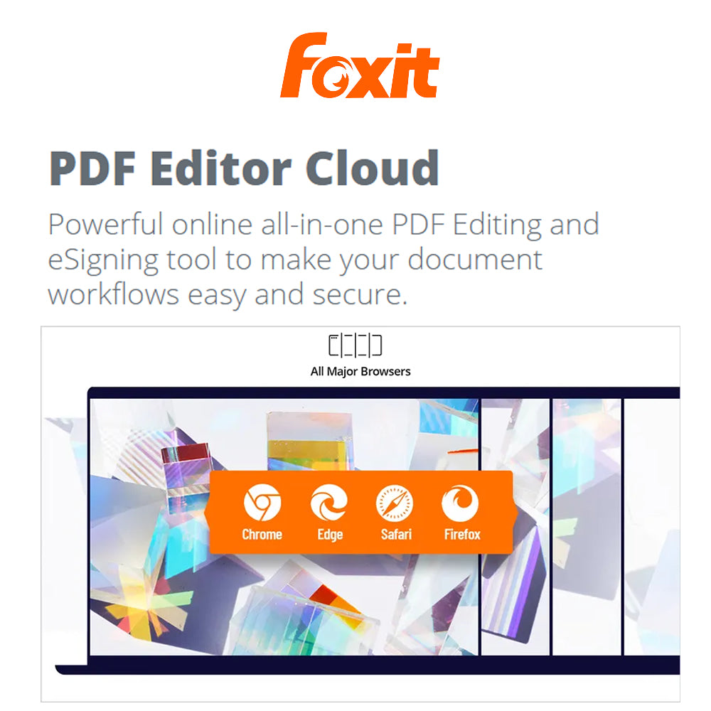 Foxit PDF Editor Cloud for Education 1-Year Subscription License