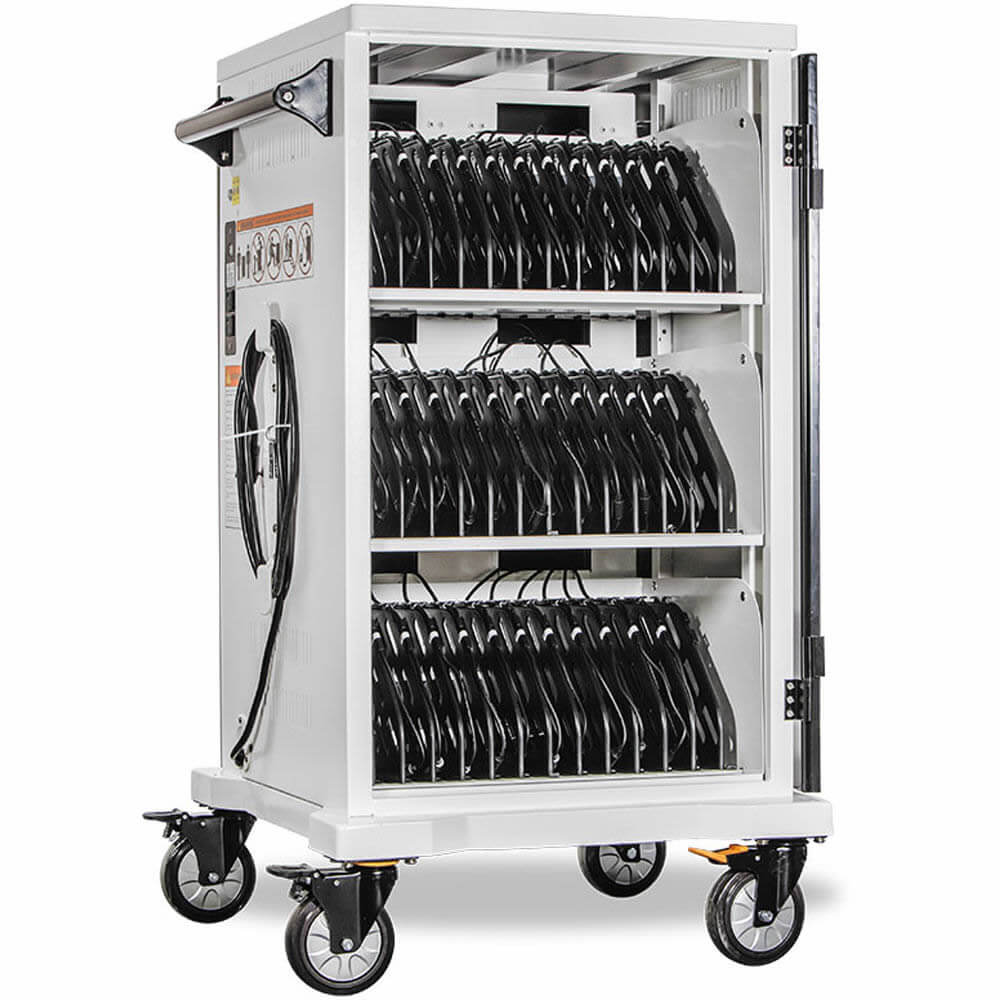 Anywhere Cart AC-Slim-PW45 Charging Cart for 36 Chromebooks with 45W USB-C Adapter