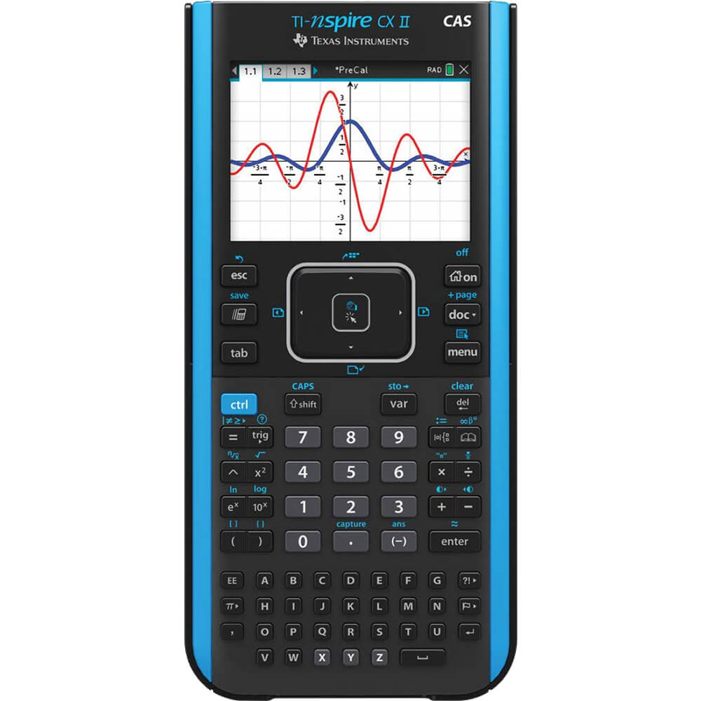 Texas Instruments Nspire CX II CAS Graphing Calculator Classroom 10-Pack