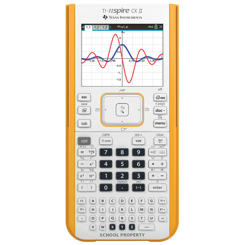 Texas Instruments Nspire CX II Graphing Calculator EZ-Spot Classroom 10-Pack