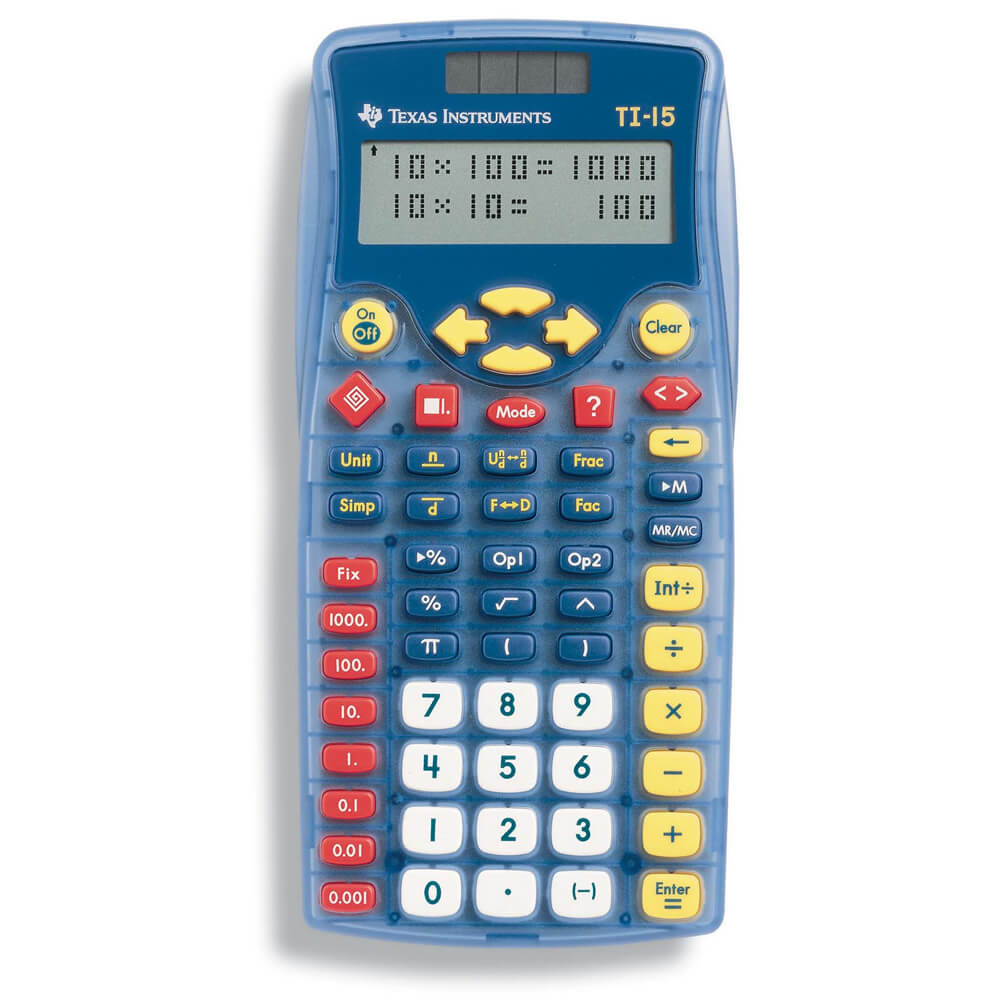 Texas Instruments TI-15 Calculator Classroom 10-Pack
