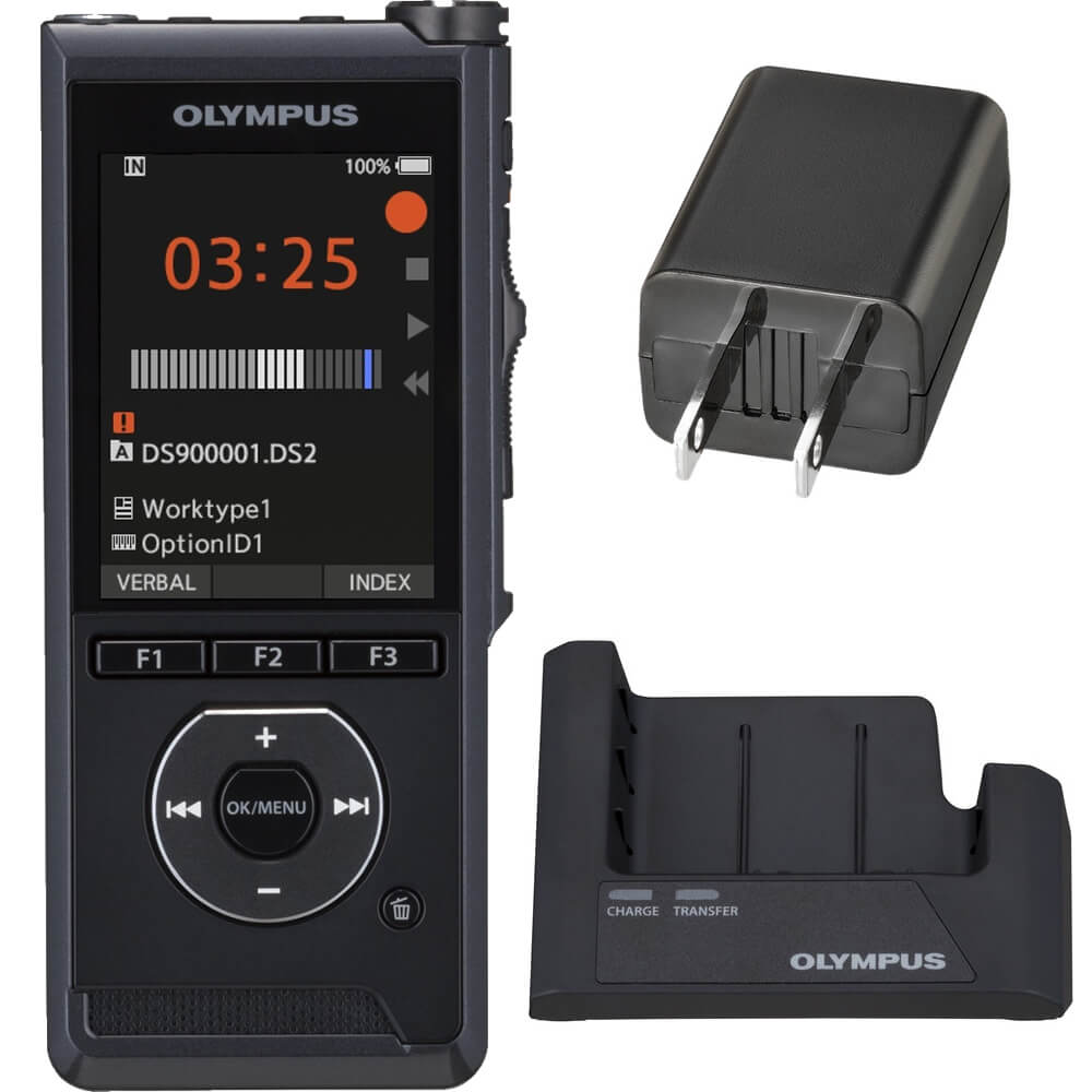 Olympus DS9000CA Digital Recorder Pro Bundle (Includes Cradle and Charger)
